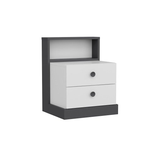 Nočný stolík Life - White, Anthracite