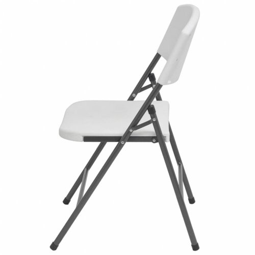 Skládací zahradní židle 2 ks bílá