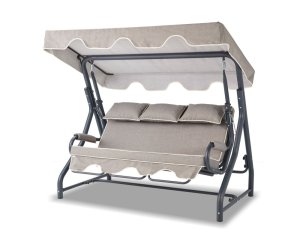 Garden Triple Swing Chair Salvia - Anthracite, Grey