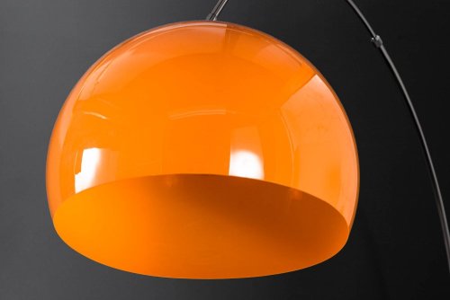 Stojací lampa BANGUI 175 - 205 cm Dekorhome - BAREVNÁ VARIANTA: Oranžová