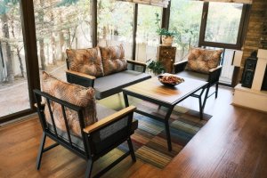 Garden Lounge Set Mers - Black (1+1+2)