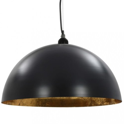 Závesná lampa 2 ks čierna / zlatá Dekorhome - ROZMER: 40 cm