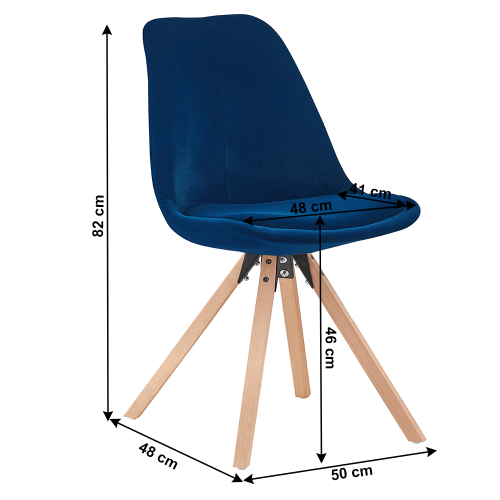 Jídelní židle SABRA - BAREVNÁ VARIANTA: Modrá