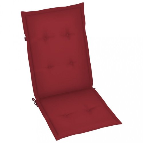 Skládací zahradní židle s poduškami 8 ks teak / látka Dekorhome - BAREVNÁ VARIANTA: Antracit