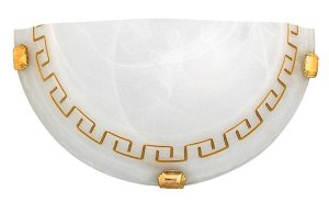 Nástenná stropná lampa Grécka 1/2 1X60W E27 biela hnedá