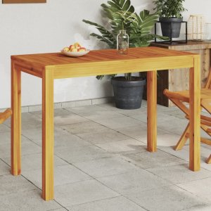 Zahradní jídelní stůl 110 x 55 x 75 cm masivní akáciové dřevo