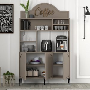 Coffee Bar Cabinet Lyon 120 - Atlas, Black