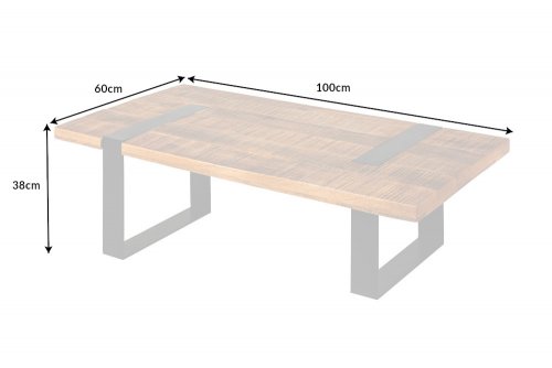 Konferenční stolek THOR Dekorhome - ŠÍŘKA: 100 cm