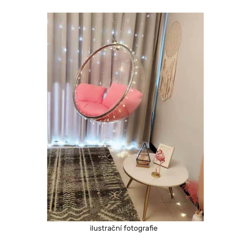Závesné kreslo BUBBLE TYP 1 NEW - BAREVNÁ VARIANTA: Šedá / zlatá