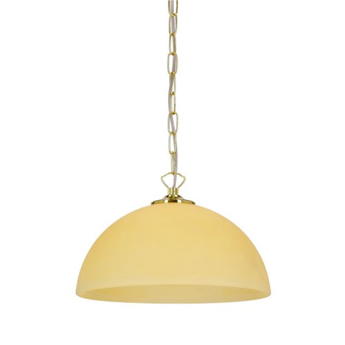 Závesná lampa Trezza mosadz 1x60w e27 ecru tienidlo