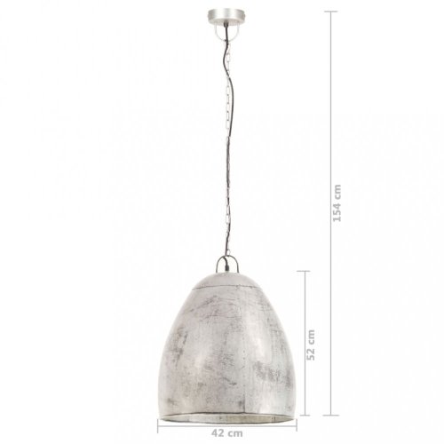 Závesná lampa strieborný kov Dekorhome - PRIEMER: 42 cm