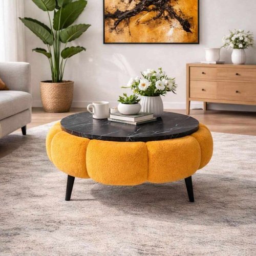 Konferenční stolek PAPATYA 60 MARBLE