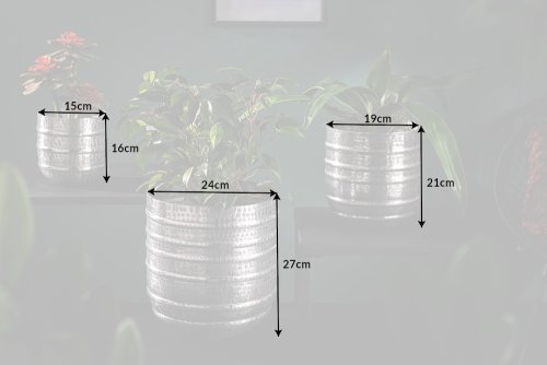Květináč 3 ks SINIS Dekorhome