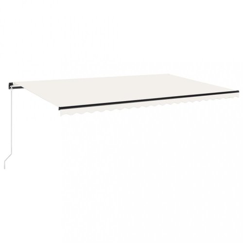 Ručne zaťahovacia markíza s LED svetlom 500x300 cm Dekorhome