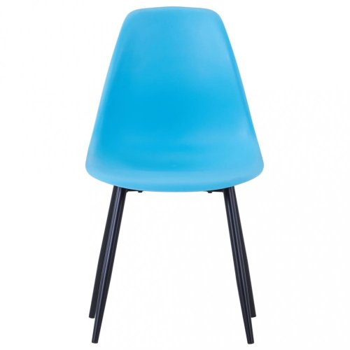 Jídelní židle 6 ks plast / kov Dekorhome - BAREVNÁ VARIANTA: Šedá