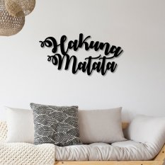 Dekoratívny kovový doplnok na stenu Hakuna Matata