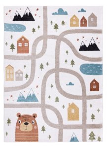 Dětský kusový koberec Fun Polar cream 160x220 cm