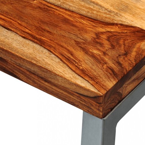 Konferenční stolek masivní dřevo / kov Dekorhome - BAREVNÁ VARIANTA: Mangovník / černá