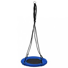 Houpačka Ø 60 cm modrá / černá Dekorhome