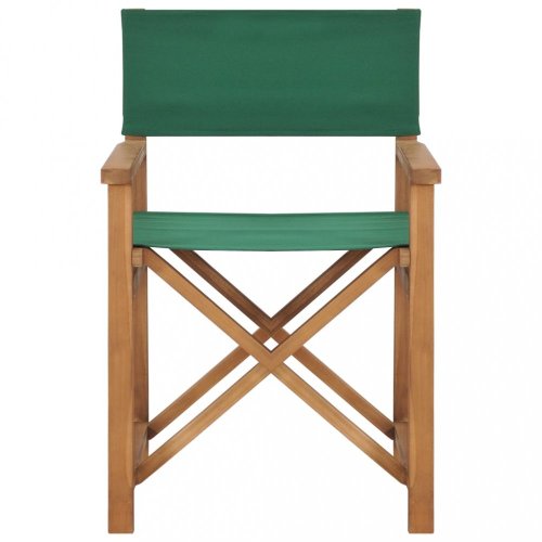 Režisérska stolička teakové drevo Dekorhome - BAREVNÁ VARIANTA: Modrá