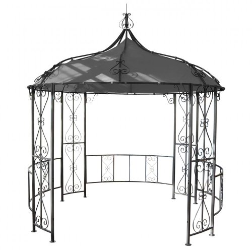 Zahradní pergola 3 x 3 m Almeria - BAREVNÁ VARIANTA: Hnědá / červená