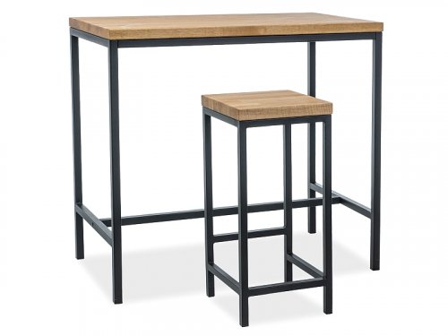 Barový stůl METRO - MATERIÁL DESKY: Masivní dřevo