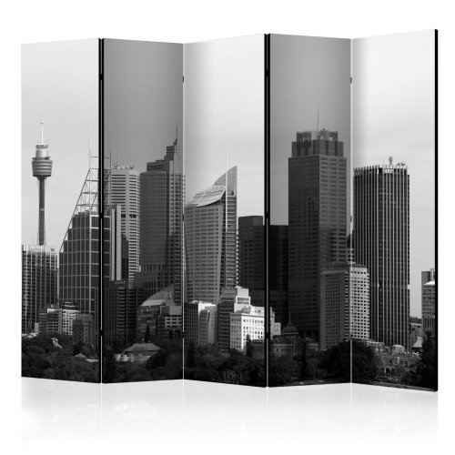 Paraván Skyscrapers in Sydney Dekorhome - ROZMĚR: 225x172 cm (5-dílný)