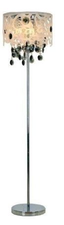 Stojaca lampa chróm + akryl 3x40W E14 Talita