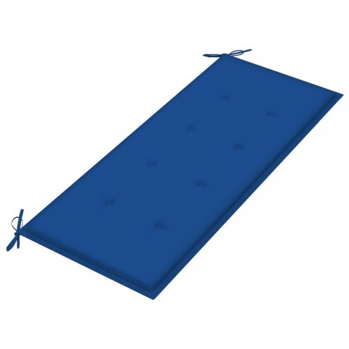 Skládací zahradní lavice s poduškou 120 cm akácie Dekorhome