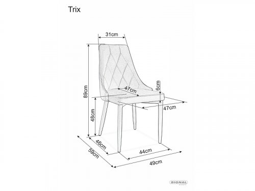 Jídelní židle TRIX - BAREVNÁ VARIANTA: Béžová