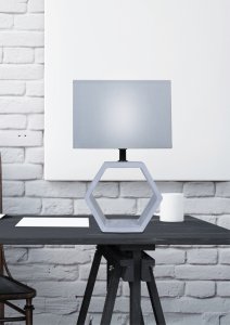 Stolní lampa Vidal z grafitu a keramiky