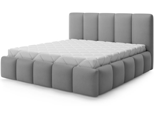 Posteľ Edvige + Drevený rám + plynový piest + kontajner 160x200