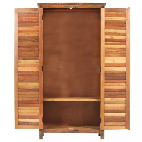 Policová šatní skříň dřevo Dekorhome - DEKOR: Recyklované dřevo