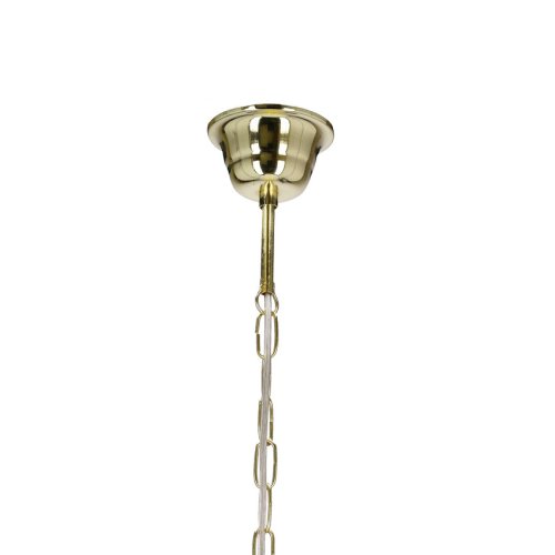 Závesná lampa Trezza mosadz 1x60w e27 ecru tienidlo