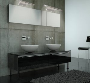 Nástěnná lampa LED 5W forte kulatá LED trubice saténová