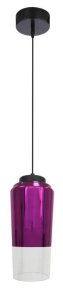 Závěsná stropní lampa 1X60W E27 fialová TUBE