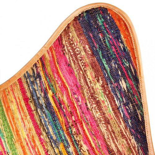Relaxační křeslo BUTTERFLY textil / ocel  Dekorhome - BAREVNÁ VARIANTA: Vícebarevné