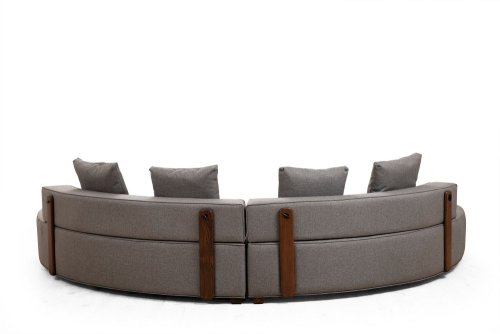 Rohová sedacia súprava / Rohová pohovka Gondol-2 (CHL-SOL-CHL-SAĞ) - Grey