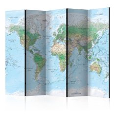 Paraván - World Map [Room Dividers]
