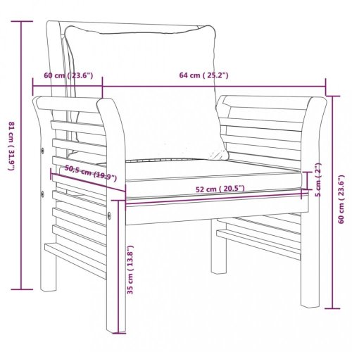 Záhradná sedacia súprava 4 ks VENDULA Dekorhome - BAREVNÁ VARIANTA: Hnedá / krémová