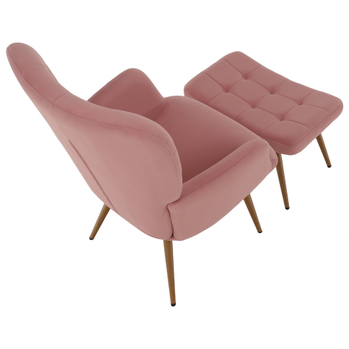 Křeslo s podnožkou HABEN