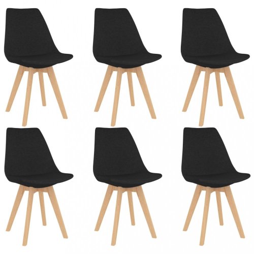 Jídelní set 6+1 buk / látka / plast Dekorhome
