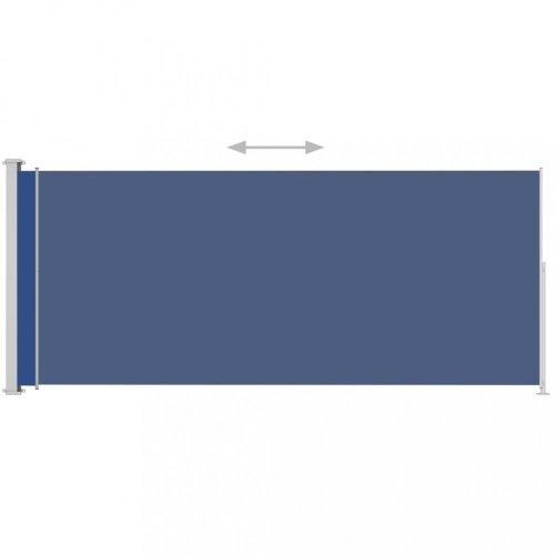 Zatahovací boční markýza 180x500 cm Dekorhome - BAREVNÁ VARIANTA: Modrá