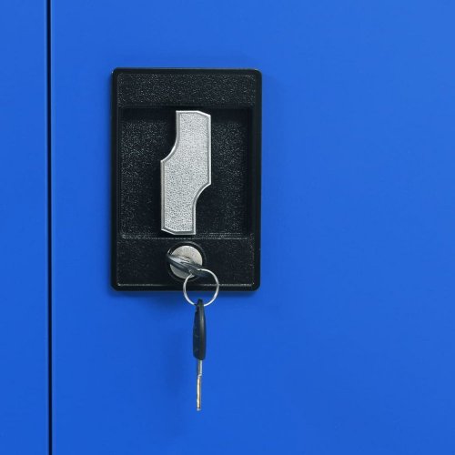 Kancelárska skriňa sivá / modrá Dekorhome - ROZMER: 90x40x180cm
