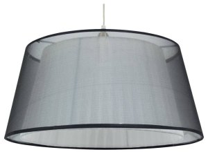 Závěsná lampa 1xE27 45cm černá CHARLIE