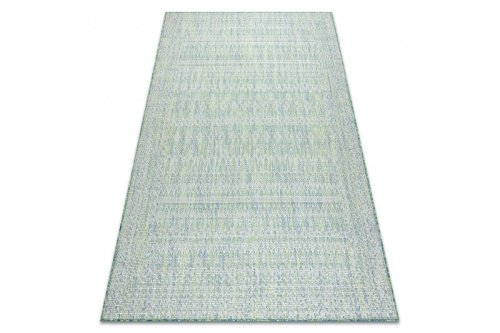 Kusový koberec Sion Sisal Aztec 22184 green/blue/ecru – na ven i na doma 80x150 cm