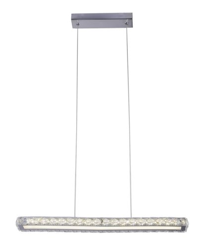 LED chromová obdélníková závěsná lampa 20W 4000K Symphony