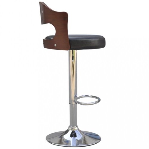 Barové židle 2 ks umělá kůže / dřevo / kov Dekorhome - BAREVNÁ VARIANTA: Černá