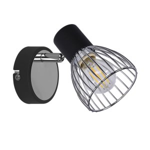 Nástěnná lampa 1X40W E14 černá + chrom MODO