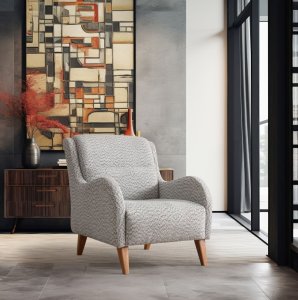 Kreslo ušiak Nice Bergere - Cream, Blue